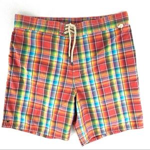 Polo Ralph Lauren Plaid Swim Trunks Men’s Size XL